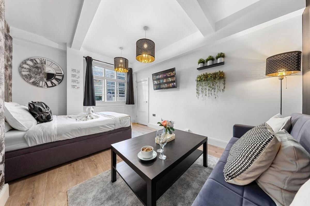 Central London Luxury, Relaxing Apartment! 2 Mins From Paddington Station! Szoba fotó