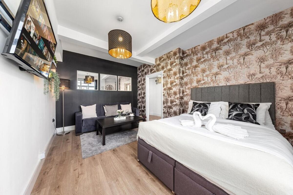 Central London Luxury, Relaxing Apartment! 2 Mins From Paddington Station! Szoba fotó